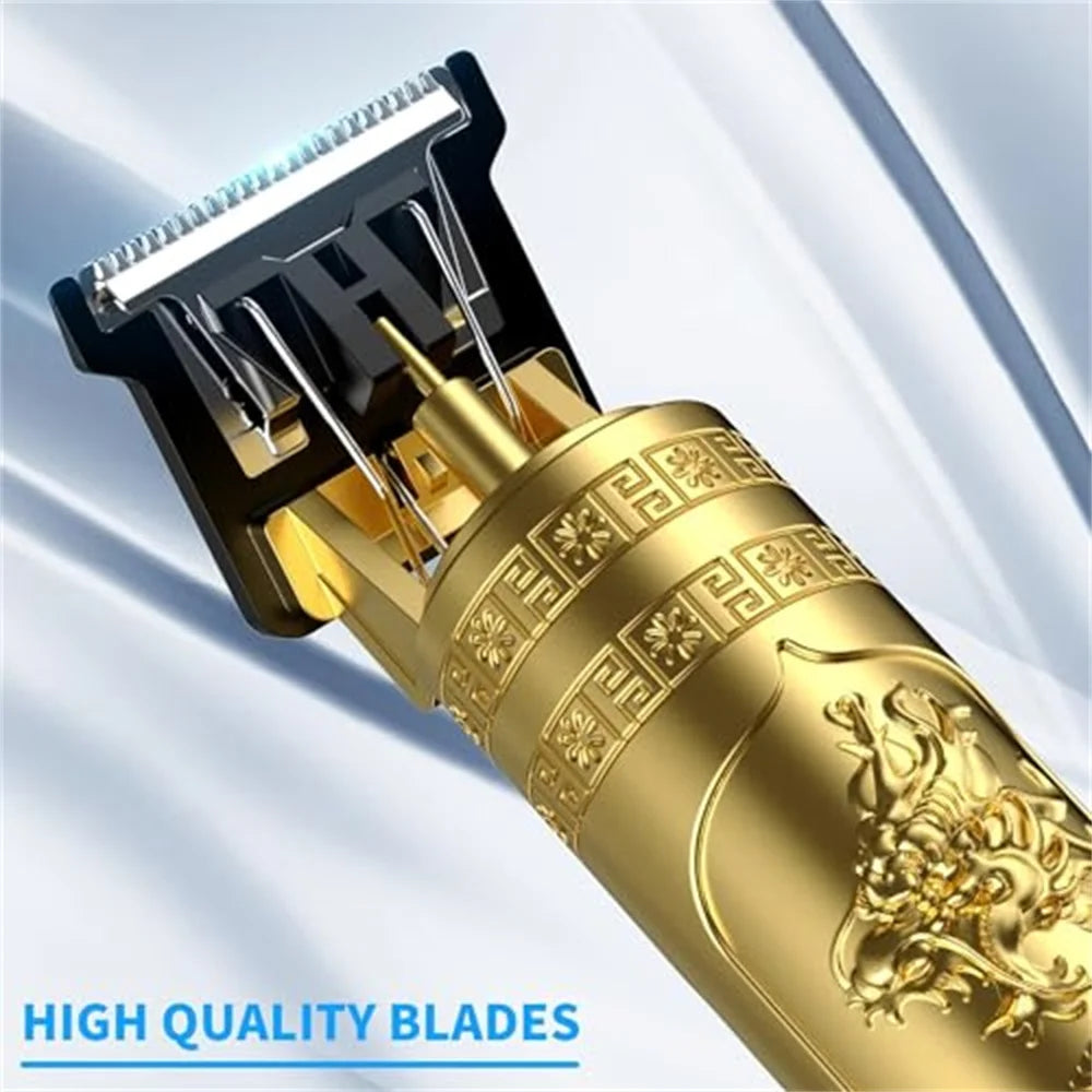 New Retro T9 Hair Clipper For Men, Electric Shaver, Rechargeable Hair Clipper, Portable Cordless Beard Trimmer
