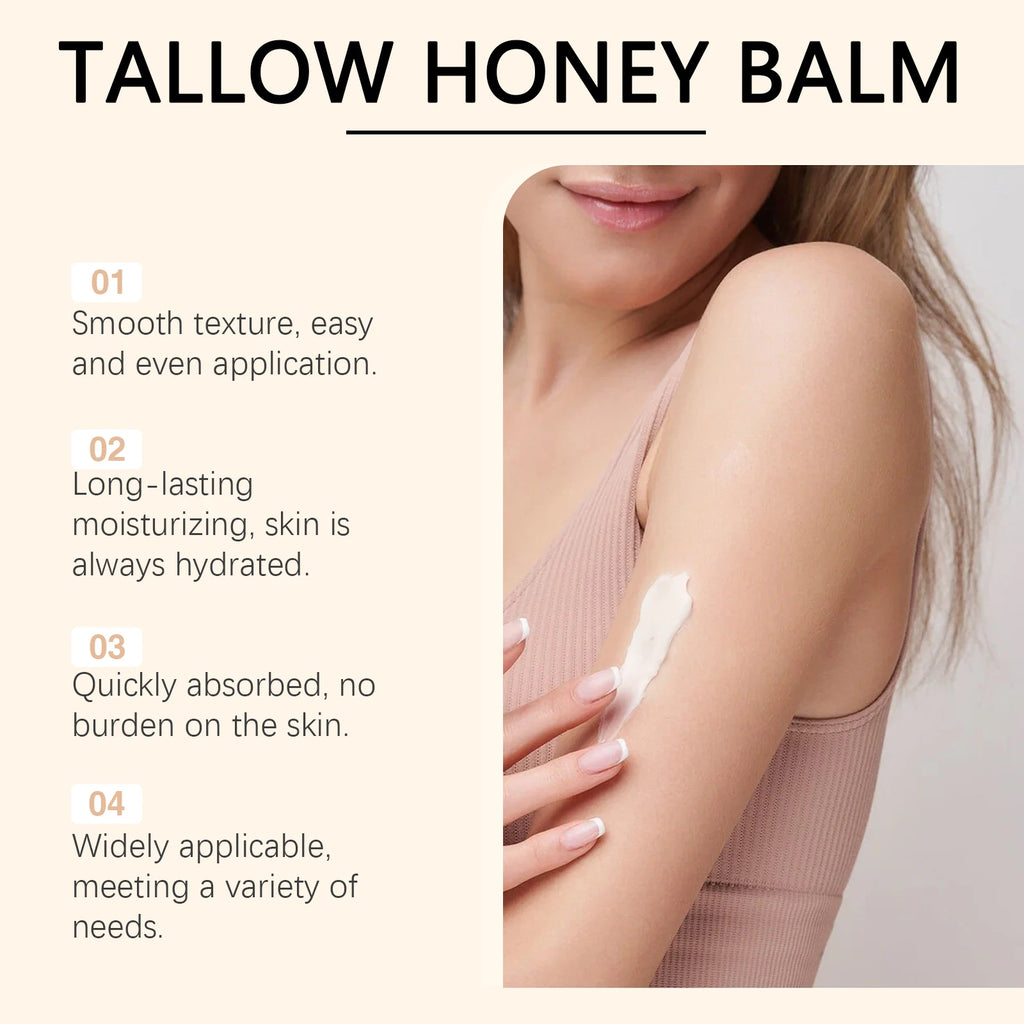 Whipped Beef Tallow Cream Face Body Moisturizer Reduce Wrinkle Increase Elasticity Skin Deep Nourishing Firming Anti Aging Cream