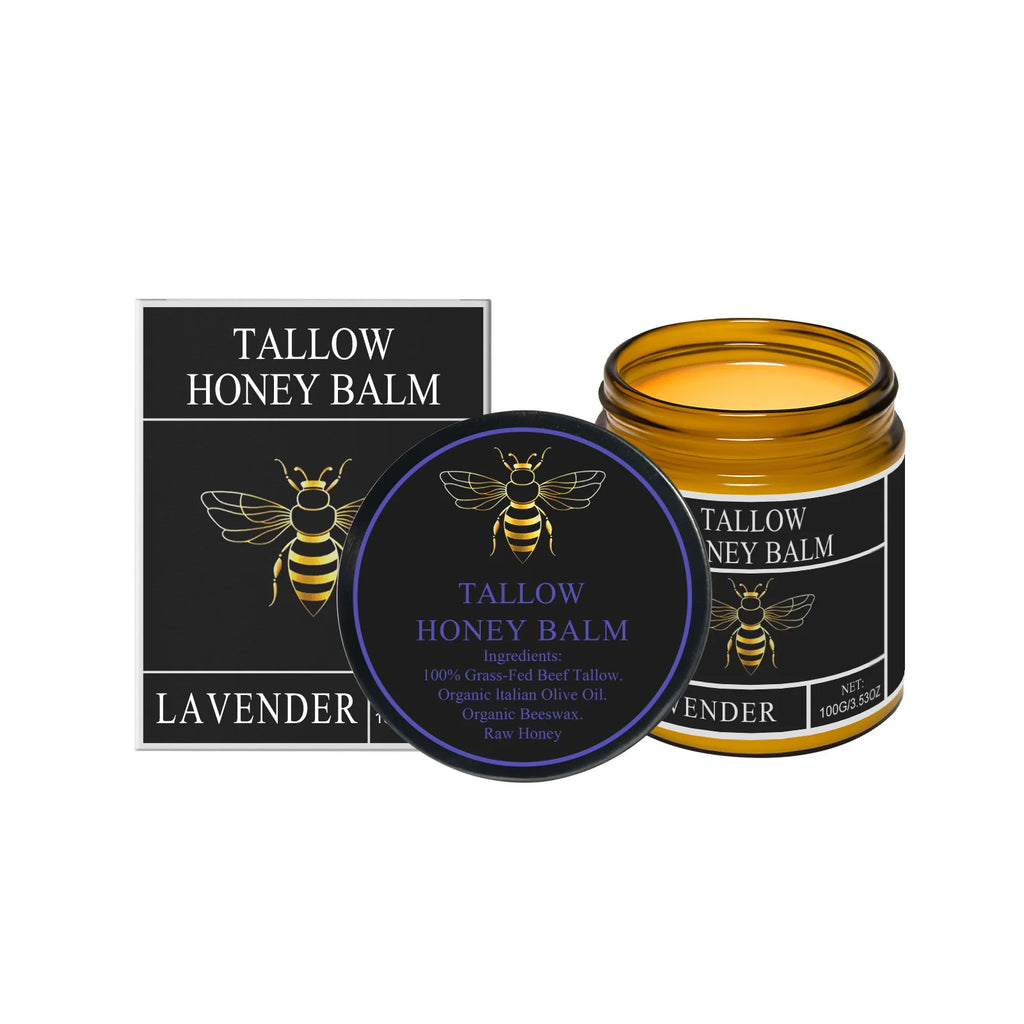Honey Tallow Moisturizing Cream Face & Body Cream Deep Hydration Dry Skin Care Glycerin Non Greasy Fast Absorption Moisturizer