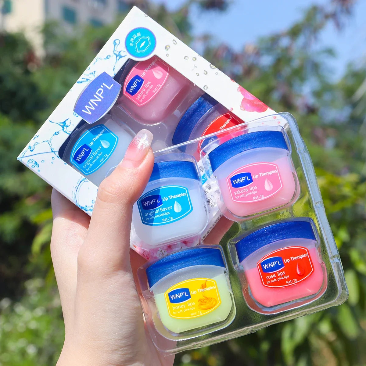 Natural Moisturizing Lip Mask Lip Balm Healing Moisturizing & Repairing Without Greasiness Winter Lip Care Kit Holiday Gift